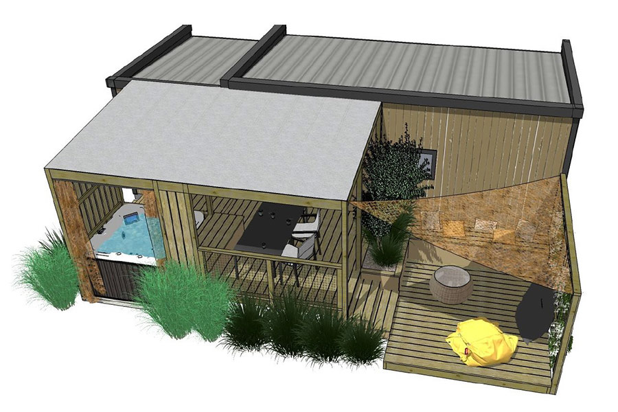 mobil-home avec jacuzzi privatif à royan