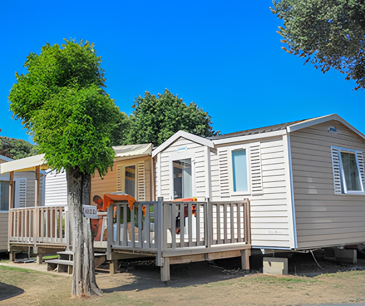 mobile home terrasse