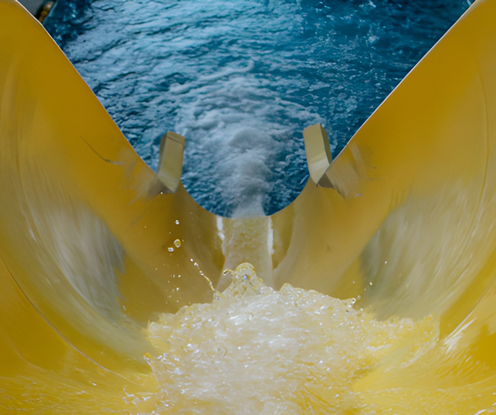 swimming pool slide